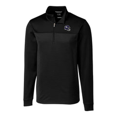 Minnesota Vikings Cutter & Buck Traverse Stripe Stretch Quarter-Zip Pullover Top - Black sale
