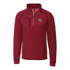 San Francisco 49ers Cutter & Buck Helmet Mainsail Sweater-Knit Half-Zip Pullover Jacket - Red sale