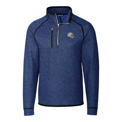 Los Angeles Chargers Cutter & Buck Helmet Mainsail Sweater-Knit Half-Zip Pullover Jacket - Blue online