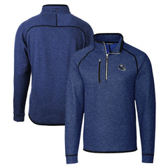 New York Giants Cutter & Buck Helmet Mainsail Sweater-Knit Half-Zip Pullover Jacket - Blue online