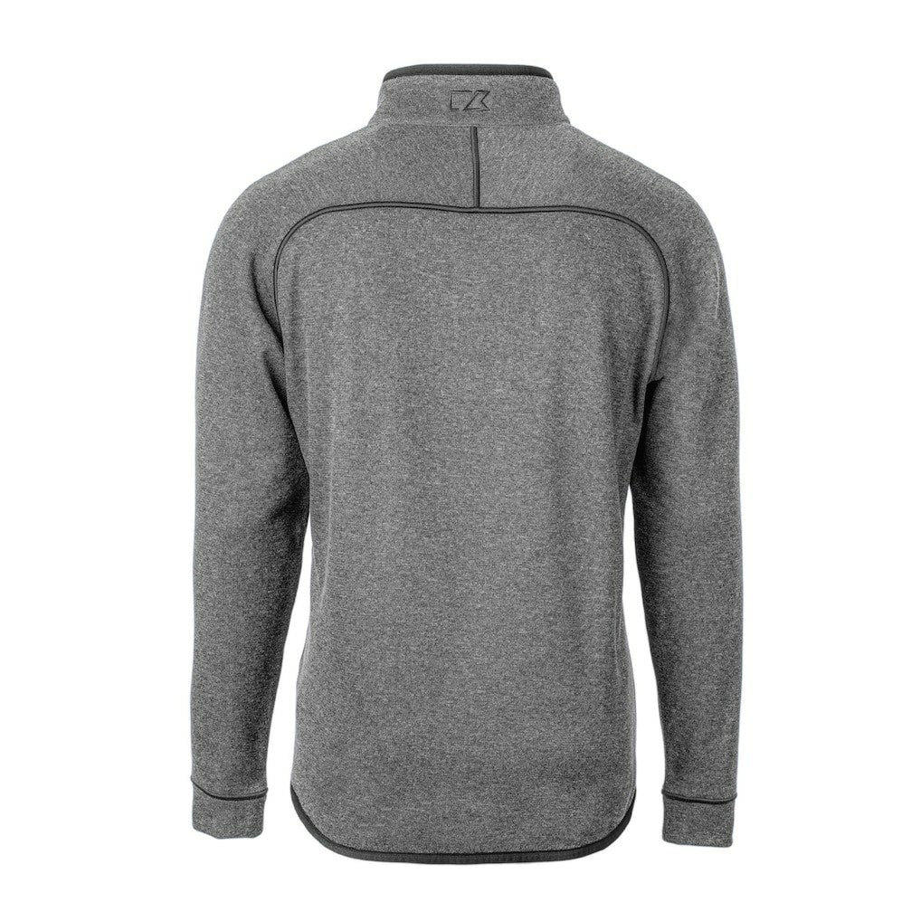 Cincinnati Bengals Cutter & Buck Helmet Mainsail Sweater-Knit Half-Zip Pullover Jacket - Silver sale