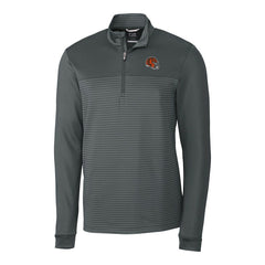 Cincinnati Bengals Cutter & Buck Traverse Stripe Stretch Quarter-Zip Pullover Top - Gray online