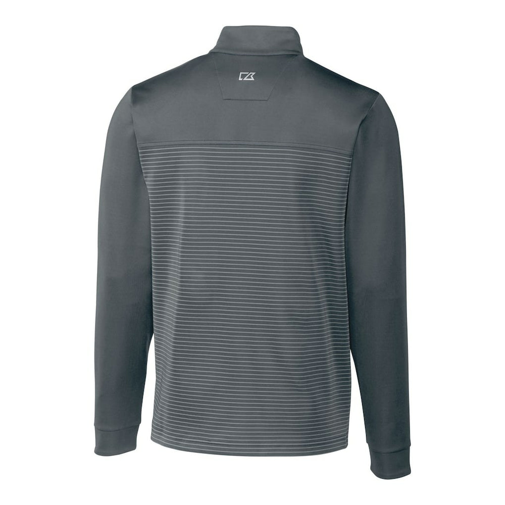 Cincinnati Bengals Cutter & Buck Traverse Stripe Stretch Quarter-Zip Pullover Top - Gray online