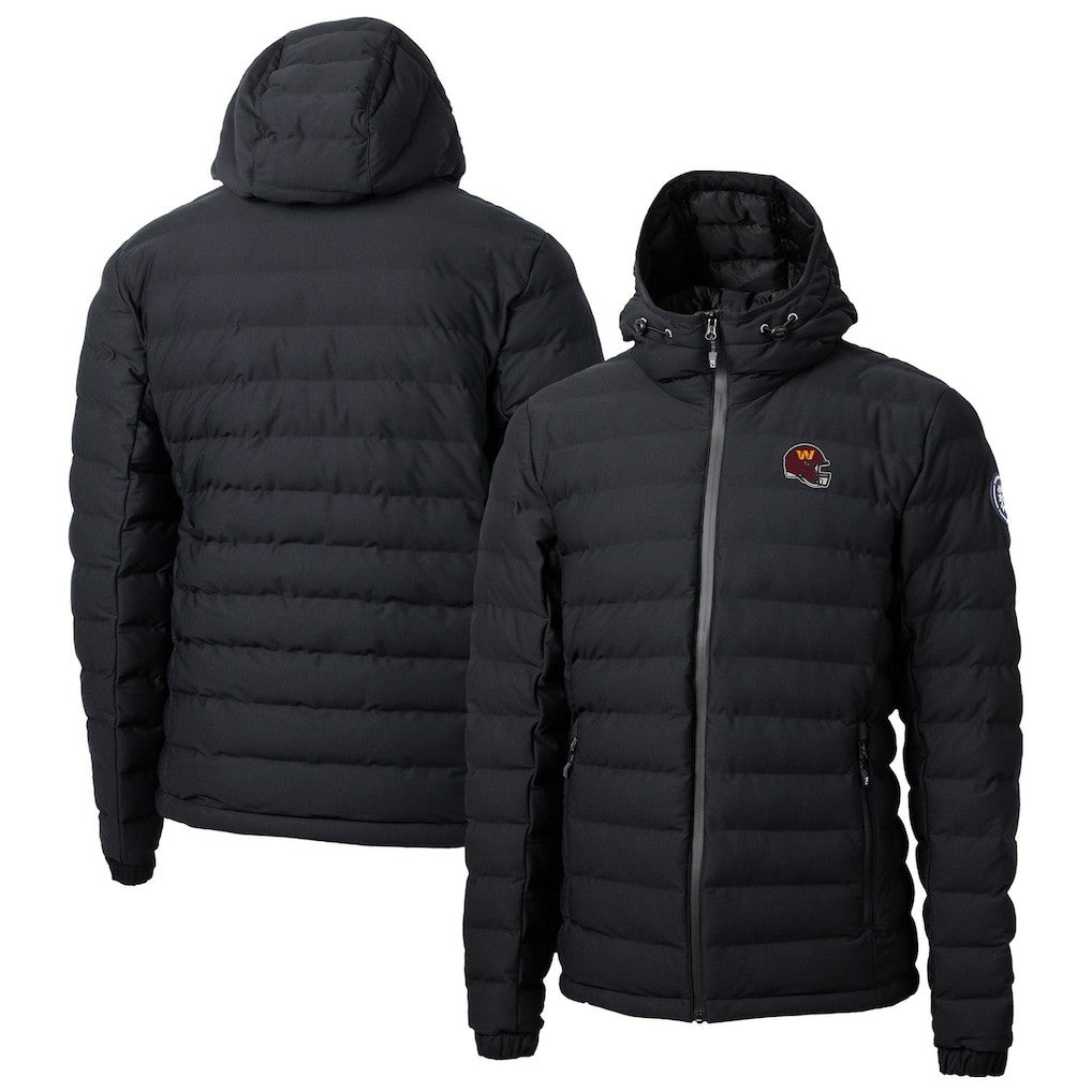 Washington Commanders Cutter & Buck Helmet Mission Ridge Repreve Eco Insulated Puffer Full-Zip Jacket - Black discount