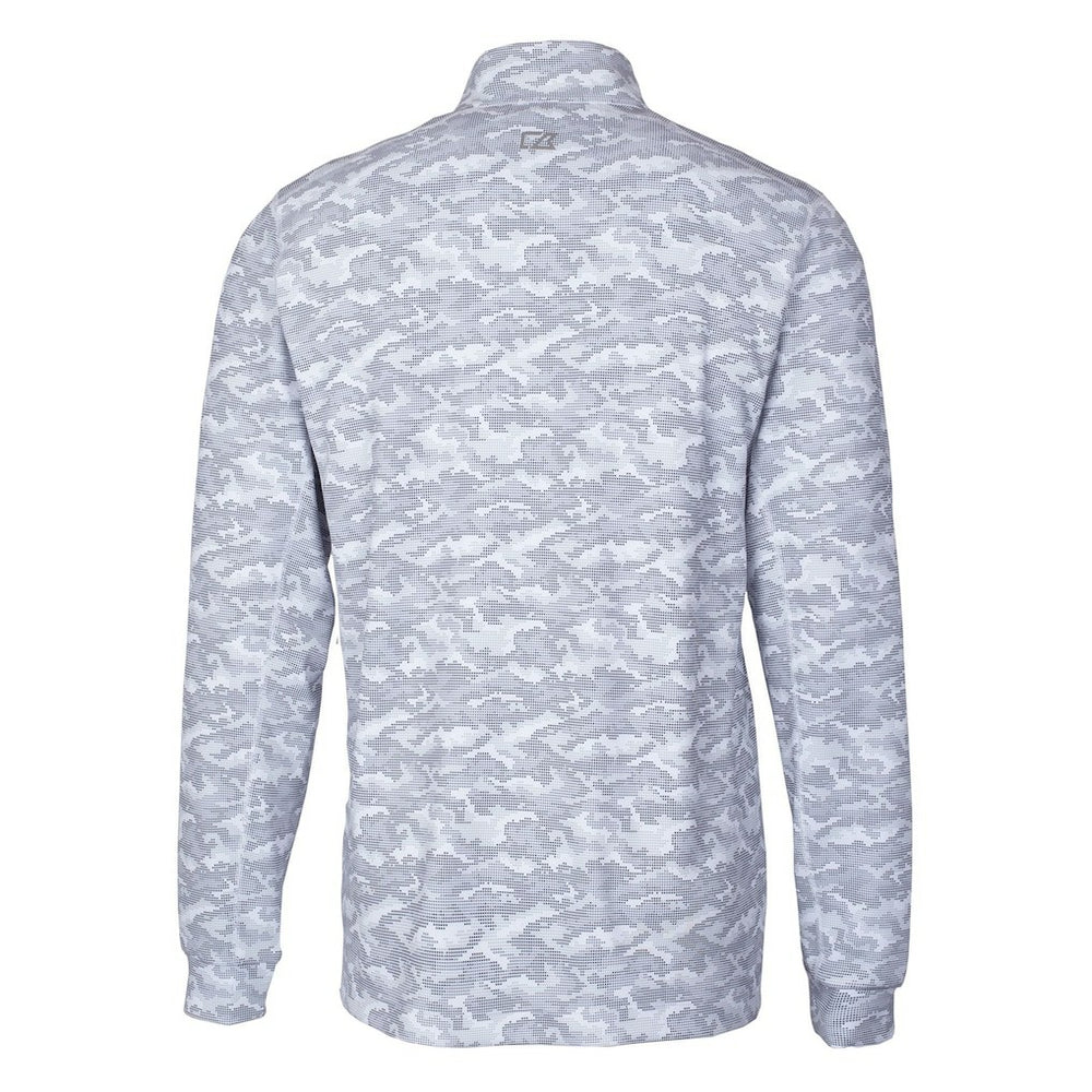 Jacksonville Jaguars Cutter & Buck Helmet Traverse Camo Print Stretch Quarter-Zip Pullover Top - Charcoal outlet