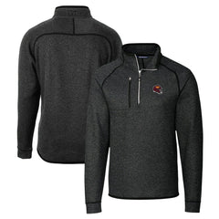 Washington Commanders Cutter & Buck Helmet Mainsail Sweater-Knit Half-Zip Pullover Jacket - Charcoal cheap