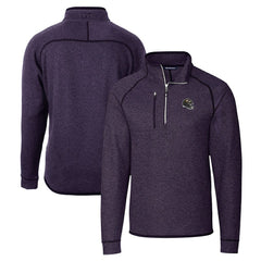 Baltimore Ravens Cutter & Buck Helmet Mainsail Sweater-Knit Half-Zip Pullover Jacket - Purple sale