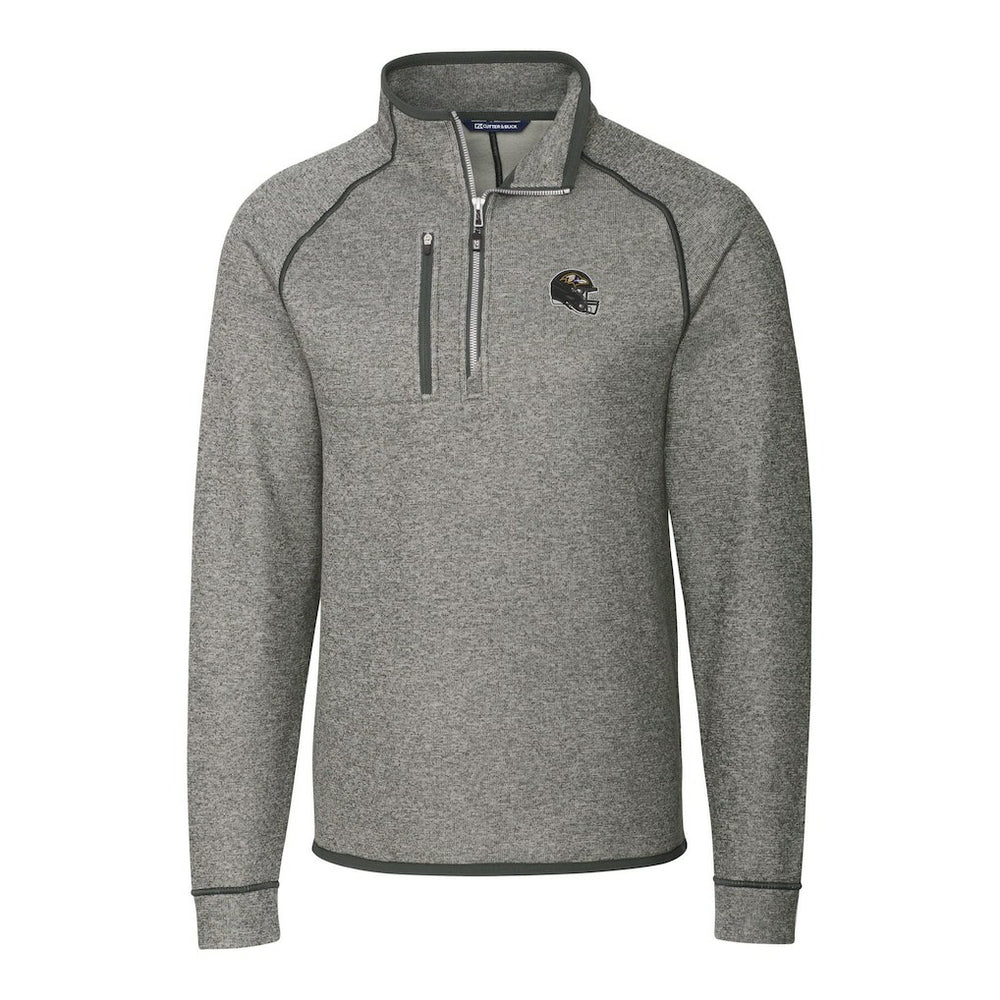 Baltimore Ravens Cutter & Buck Helmet Mainsail Sweater-Knit Half-Zip Pullover Jacket - Silver online