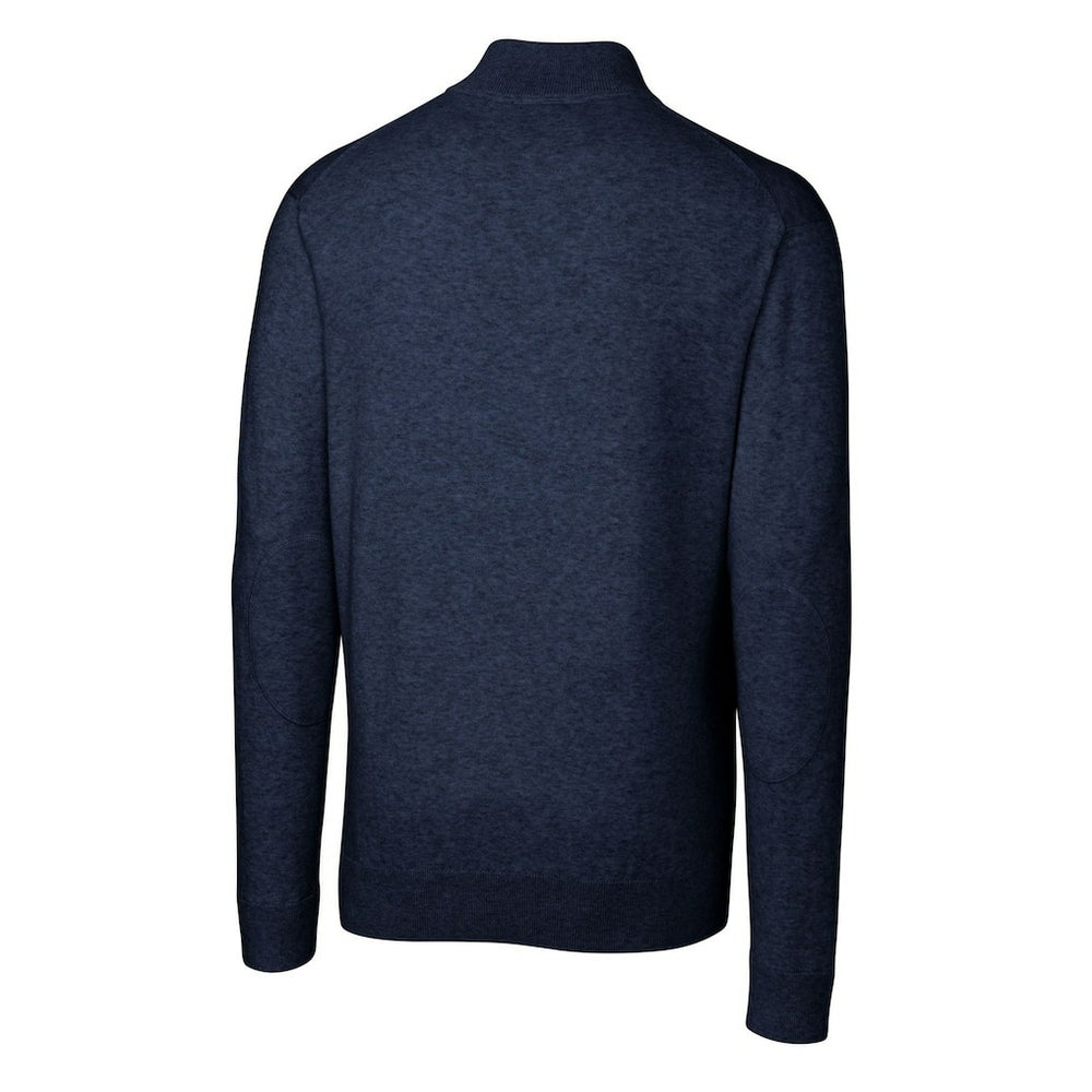 Buffalo Bills Cutter & Buck Helmet Lakemont Tri-Blend Quarter-Zip Pullover Sweater - Navy sale