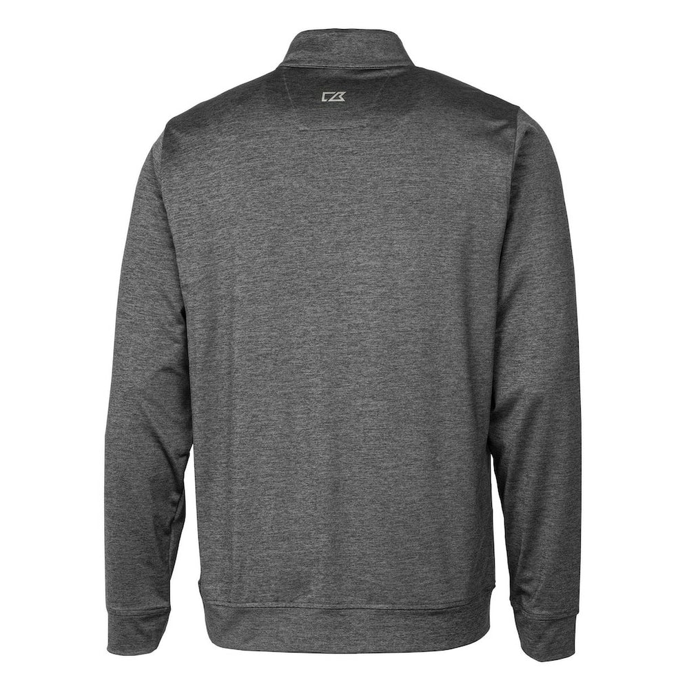 Green Bay Packers Cutter & Buck Helmet Stealth Heathered Quarter-Zip Pullover Top - Gray outlet