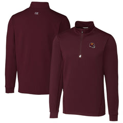 Washington Commanders Cutter & Buck Helmet Traverse Stretch Quarter-Zip Pullover Top - Burgundy discount