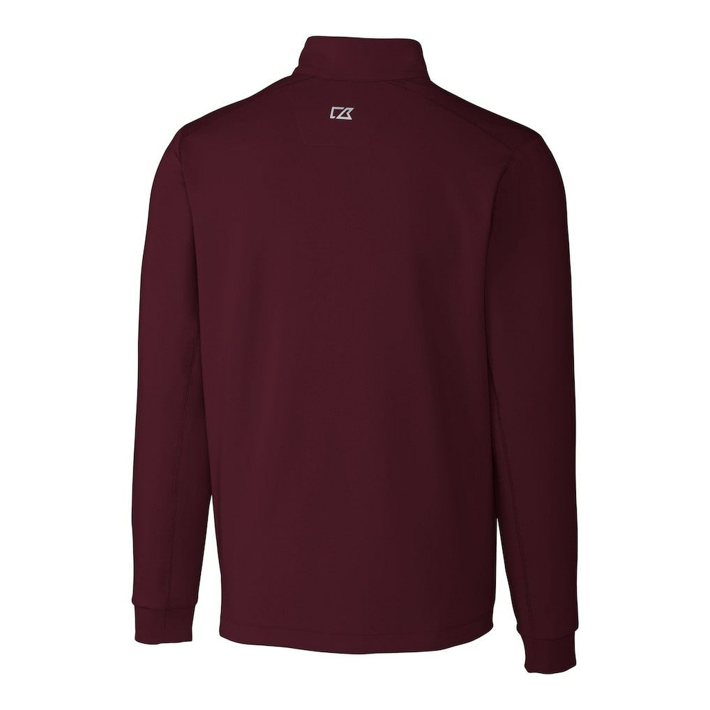 Washington Commanders Cutter & Buck Helmet Traverse Stretch Quarter-Zip Pullover Top - Burgundy discount