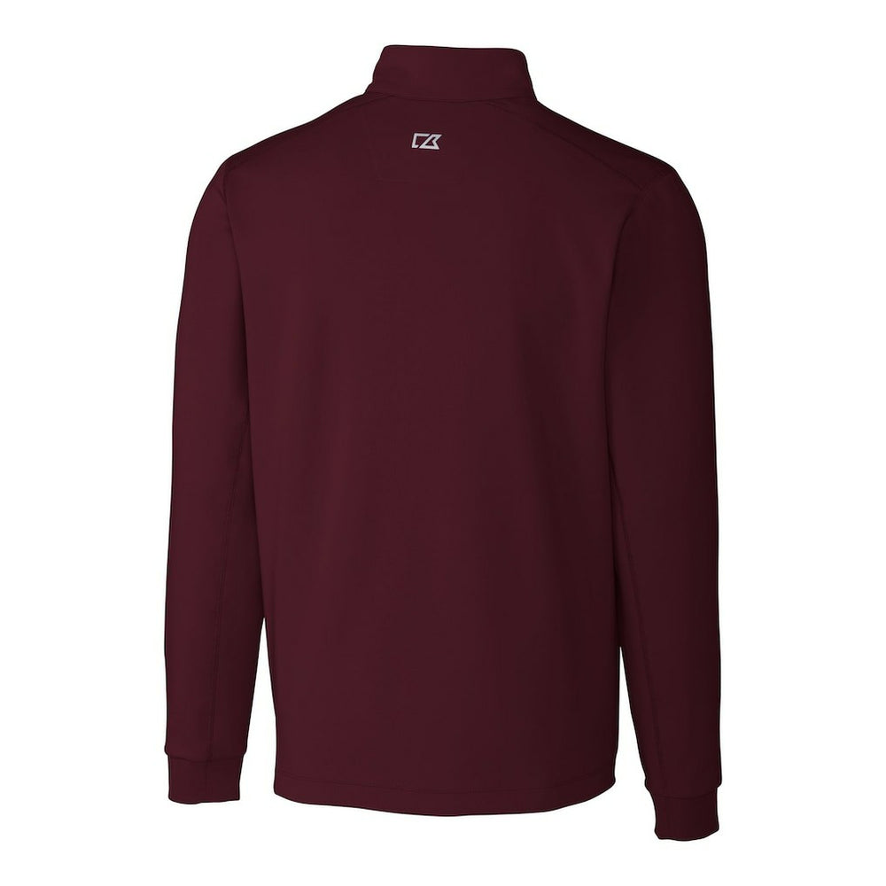 Washington Commanders Cutter & Buck Helmet Traverse Stretch Quarter-Zip Pullover Top - Burgundy discount
