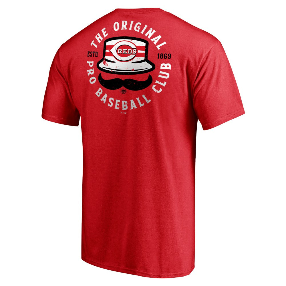 Cincinnati Reds Hometown Collection Stache T-Shirt - Red