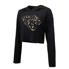 Trevor Lawrence Jacksonville Jaguars Majestic Threads Women's Leopard Player Name & Number Long Sleeve Cropped Hoodie - Black online