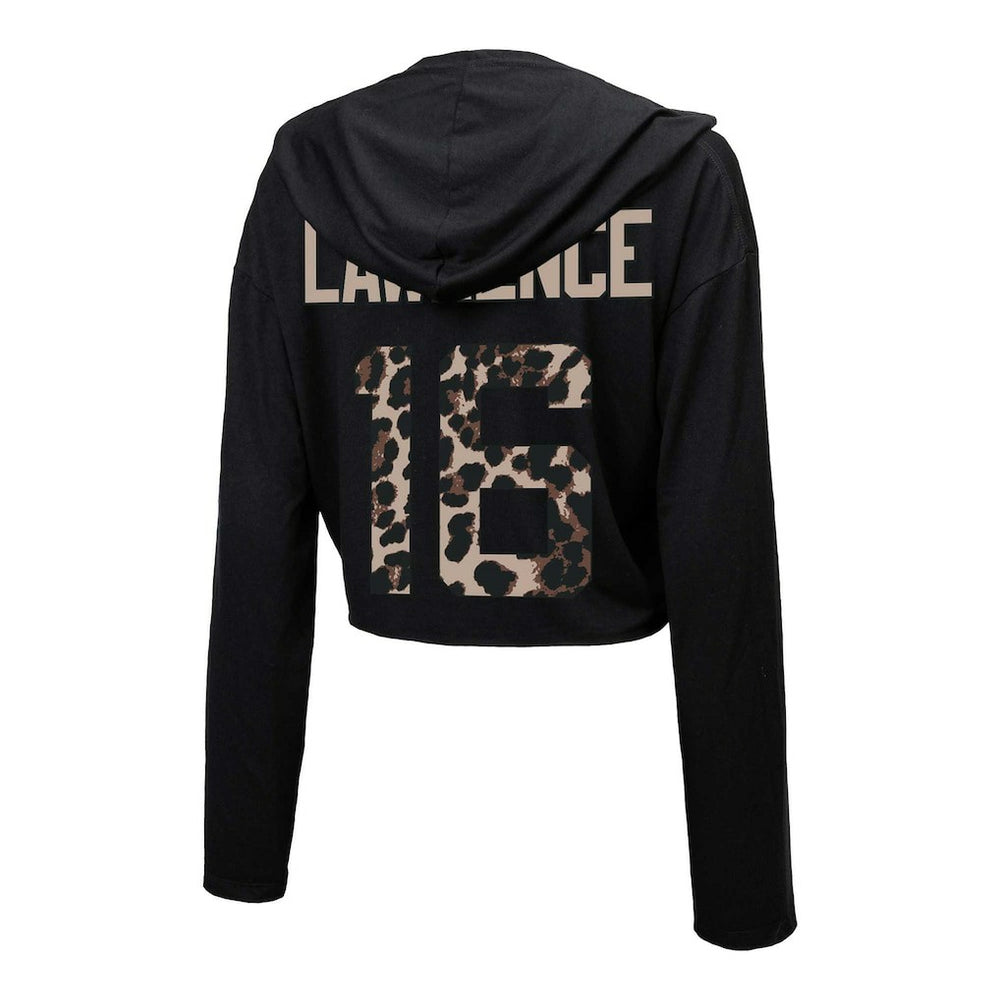 Trevor Lawrence Jacksonville Jaguars Majestic Threads Women's Leopard Player Name & Number Long Sleeve Cropped Hoodie - Black online