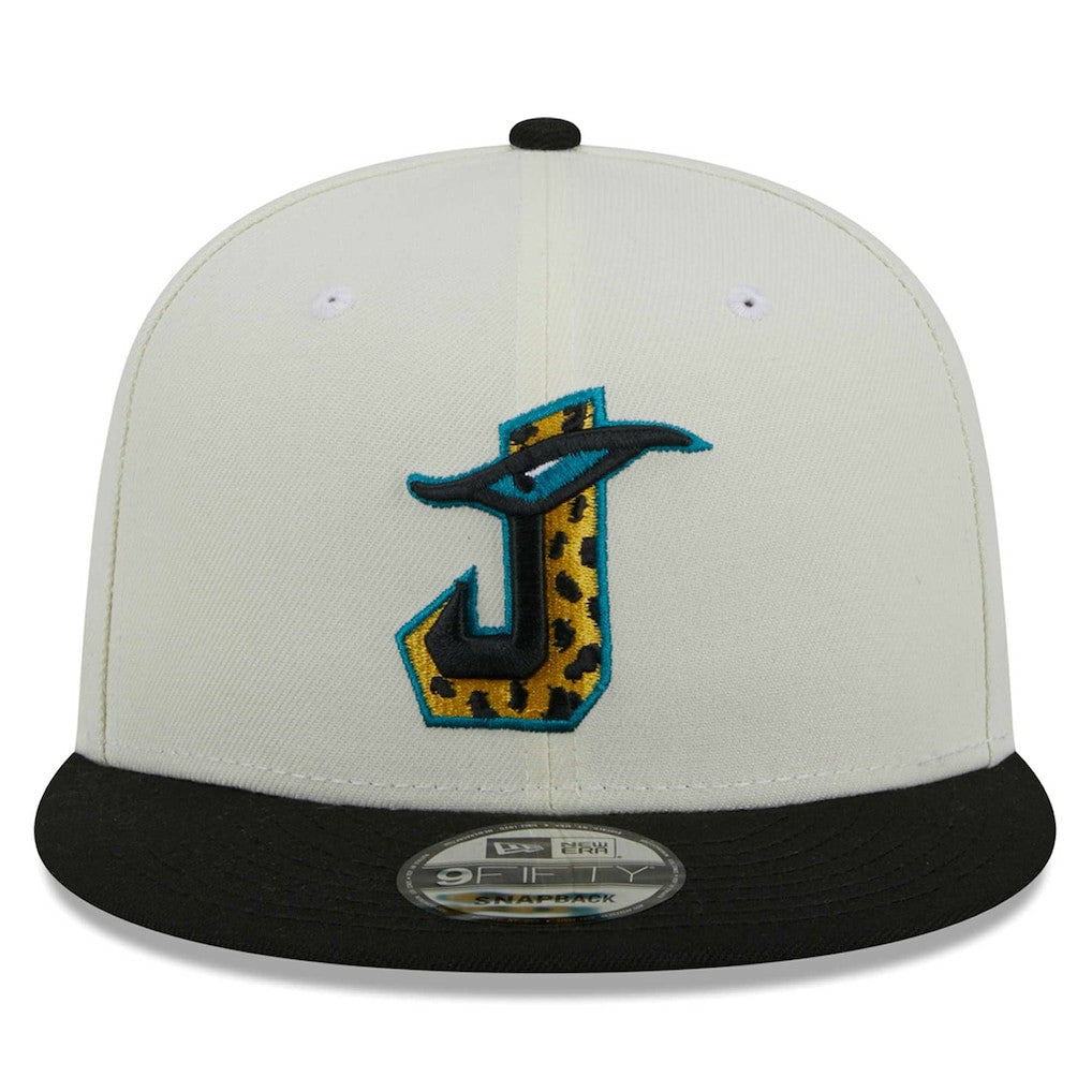Jacksonville Jaguars New Era City Originals 9FIFTY Snapback Hat - Cream/Black sale