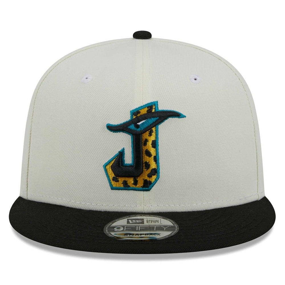 Jacksonville Jaguars New Era City Originals 9FIFTY Snapback Hat - Cream/Black sale