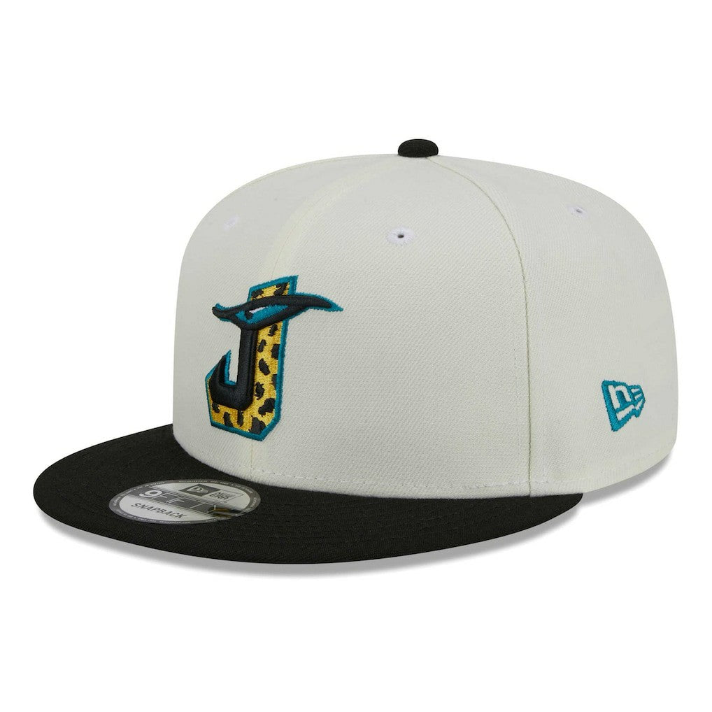 Jacksonville Jaguars New Era City Originals 9FIFTY Snapback Hat - Cream/Black sale