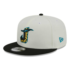 Jacksonville Jaguars New Era City Originals 9FIFTY Snapback Hat - Cream/Black sale