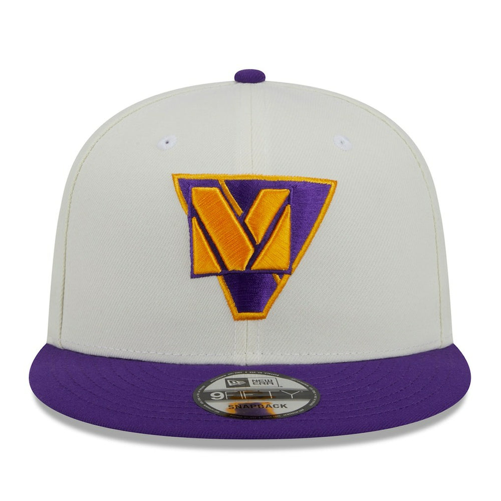 Minnesota Vikings New Era City Originals 9FIFTY Snapback Hat - Cream/Purple discount