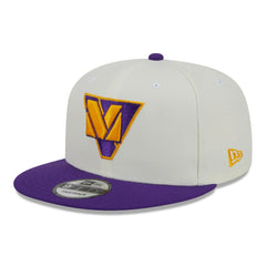 Minnesota Vikings New Era City Originals 9FIFTY Snapback Hat - Cream/Purple discount