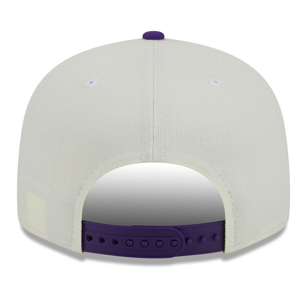 Minnesota Vikings New Era City Originals 9FIFTY Snapback Hat - Cream/Purple discount