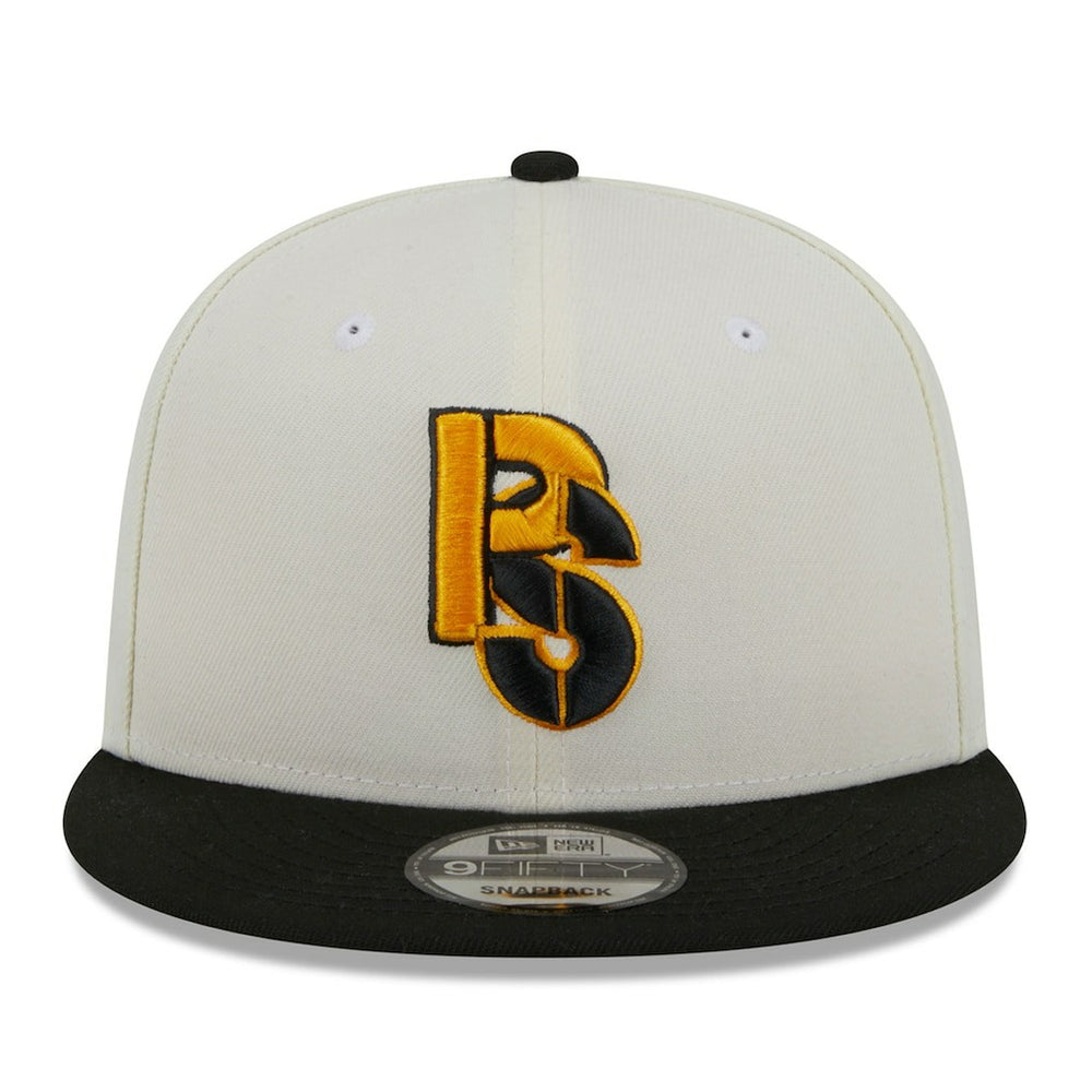 Pittsburgh Steelers New Era City Originals 9FIFTY Snapback Hat - Cream/Black discount