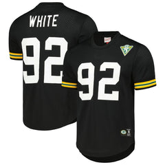 Reggie White Green Bay Packers Retired Player Name and Number Mesh Top - Black cheap