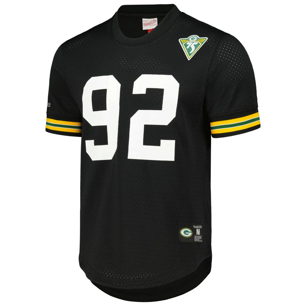 Reggie White Green Bay Packers Retired Player Name and Number Mesh Top - Black cheap