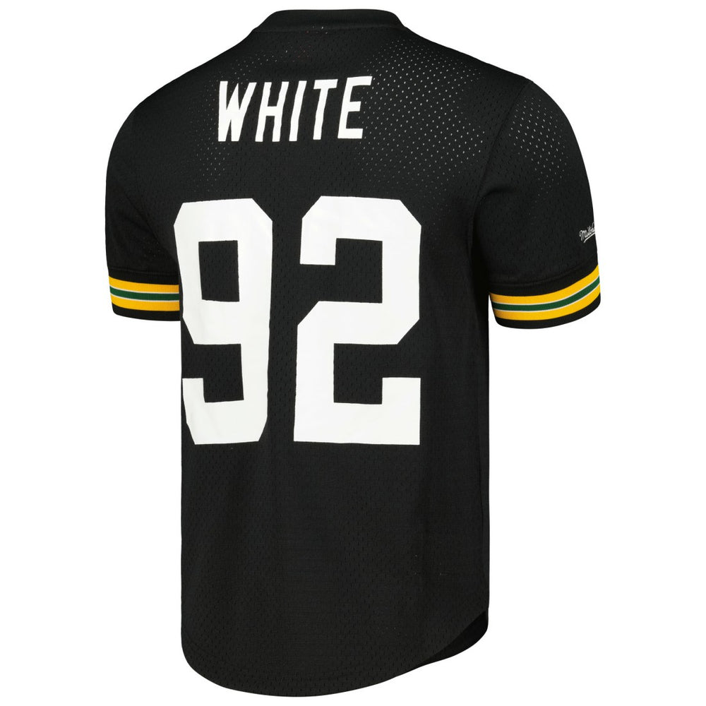 Reggie White Green Bay Packers Retired Player Name and Number Mesh Top - Black cheap