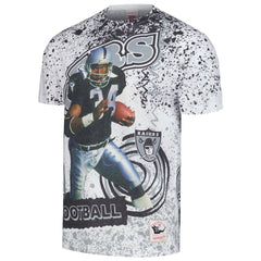 Bo Jackson Las Vegas Raiders Retired Player Name & Number Burst T-Shirt - White for sale