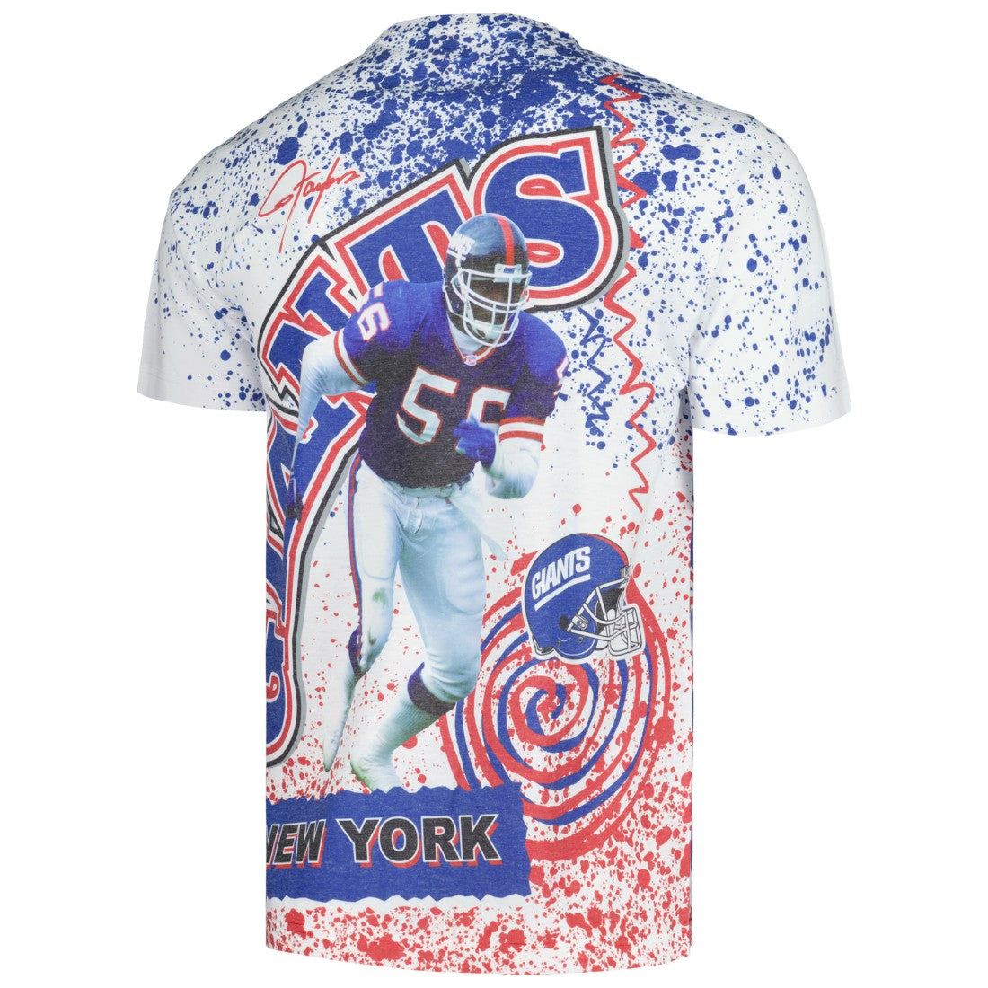New York Giants Retired Player Name & Number Burst T-Shirt - White outlet
