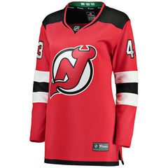 Luke Hughes New Jersey Devils Fanatics Women's Home Breakaway Player Jersey Red