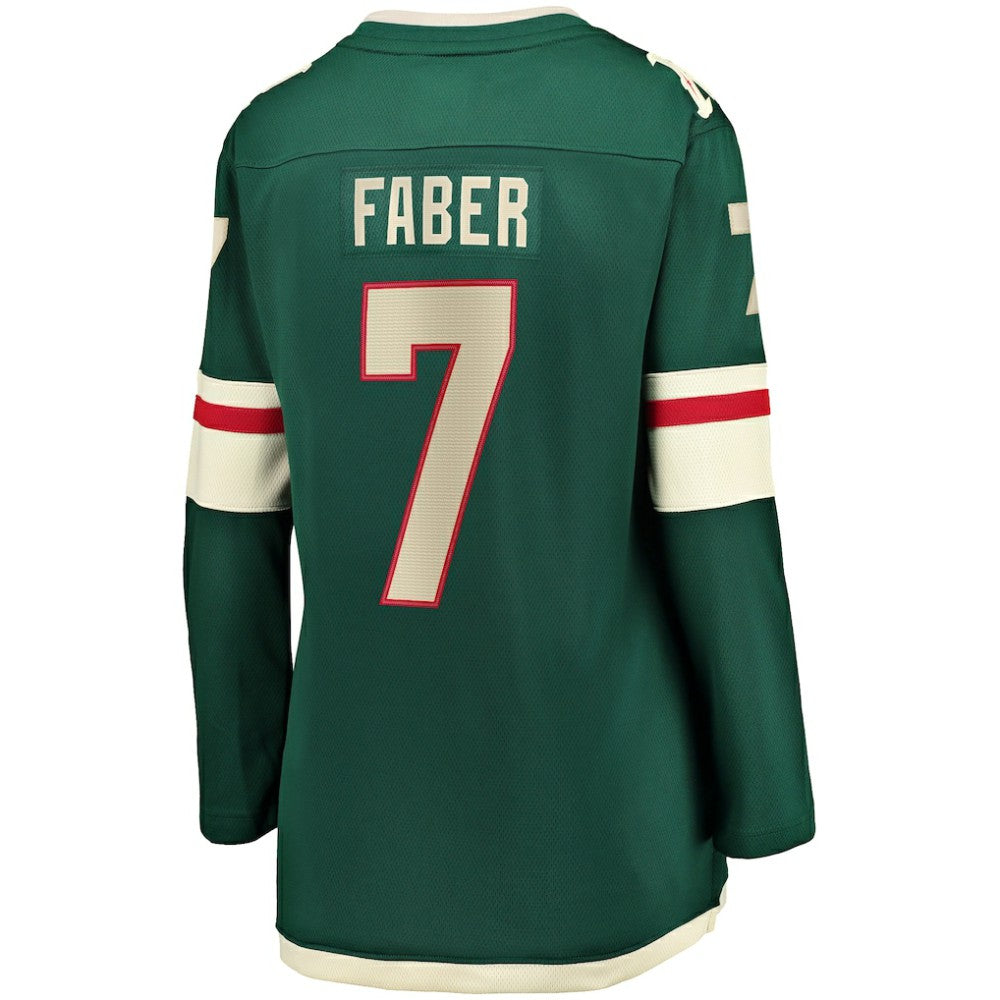 Brock Faber Minnesota Wild Fanatics Women's Home Breakaway Player Jersey Green