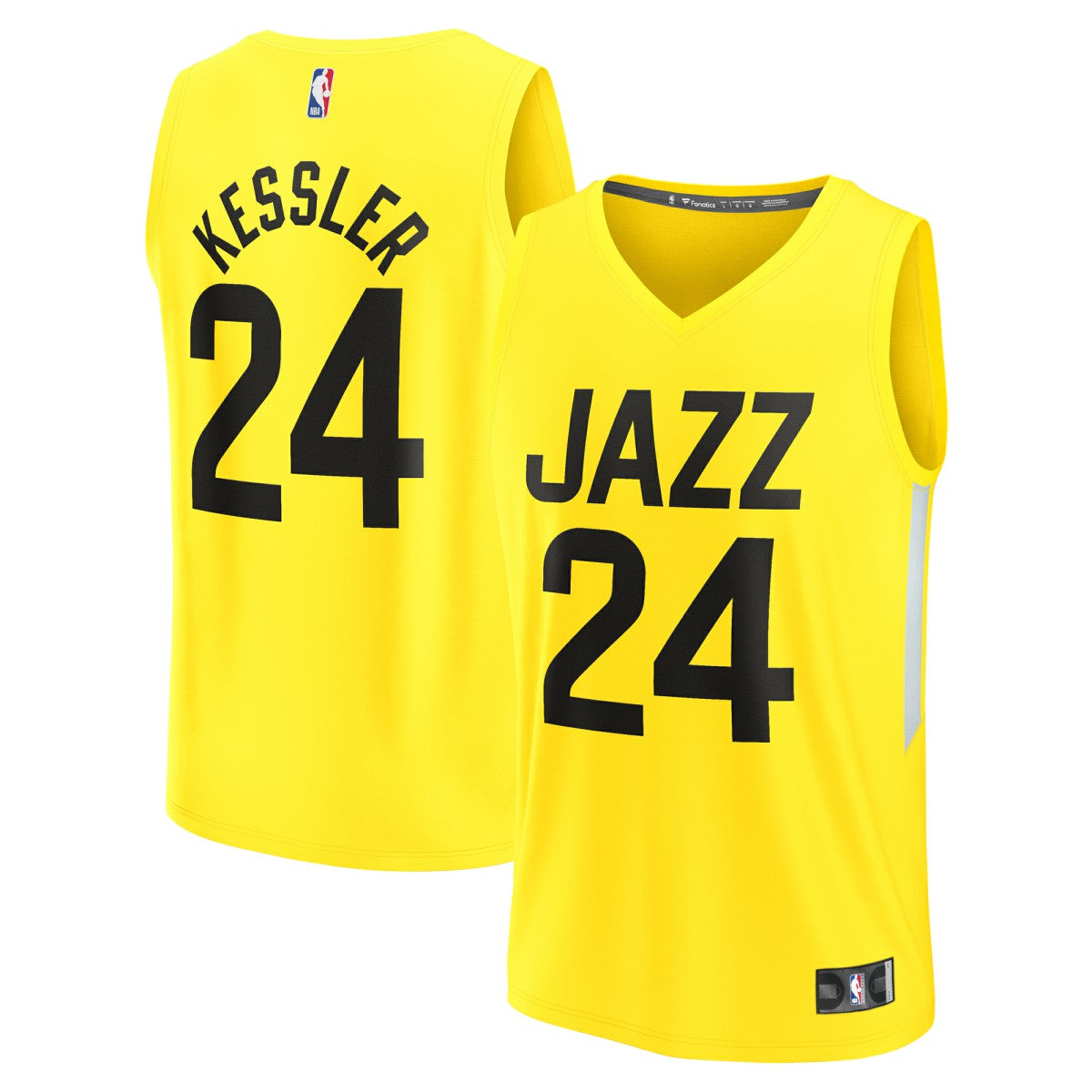 Walker Kessler Utah Jazz Youth Fast Break Player Jersey - Icon Edition - Yellow | Fanatics outlet