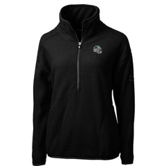 Carolina Panthers Cutter & Buck Women's Helmet Logo Cascade Eco Sherpa Fleece Half-Zip Pullover Jacket - Black outlet