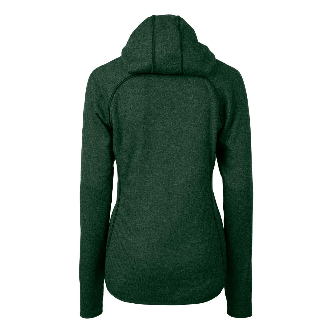 Green Bay Packers Cutter & Buck Women's Helmet Logo Mainsail Sweater-Knit Full-Zip Hoodie - Green for sale