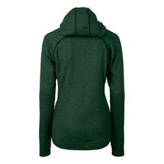 Green Bay Packers Cutter & Buck Women's Helmet Logo Mainsail Sweater-Knit Full-Zip Hoodie - Green for sale