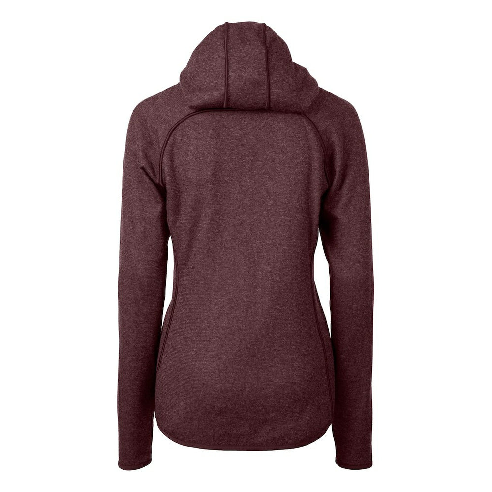 Washington Commanders Cutter & Buck Women's Helmet Logo Mainsail Sweater-Knit Full-Zip Hoodie - Burgundy online