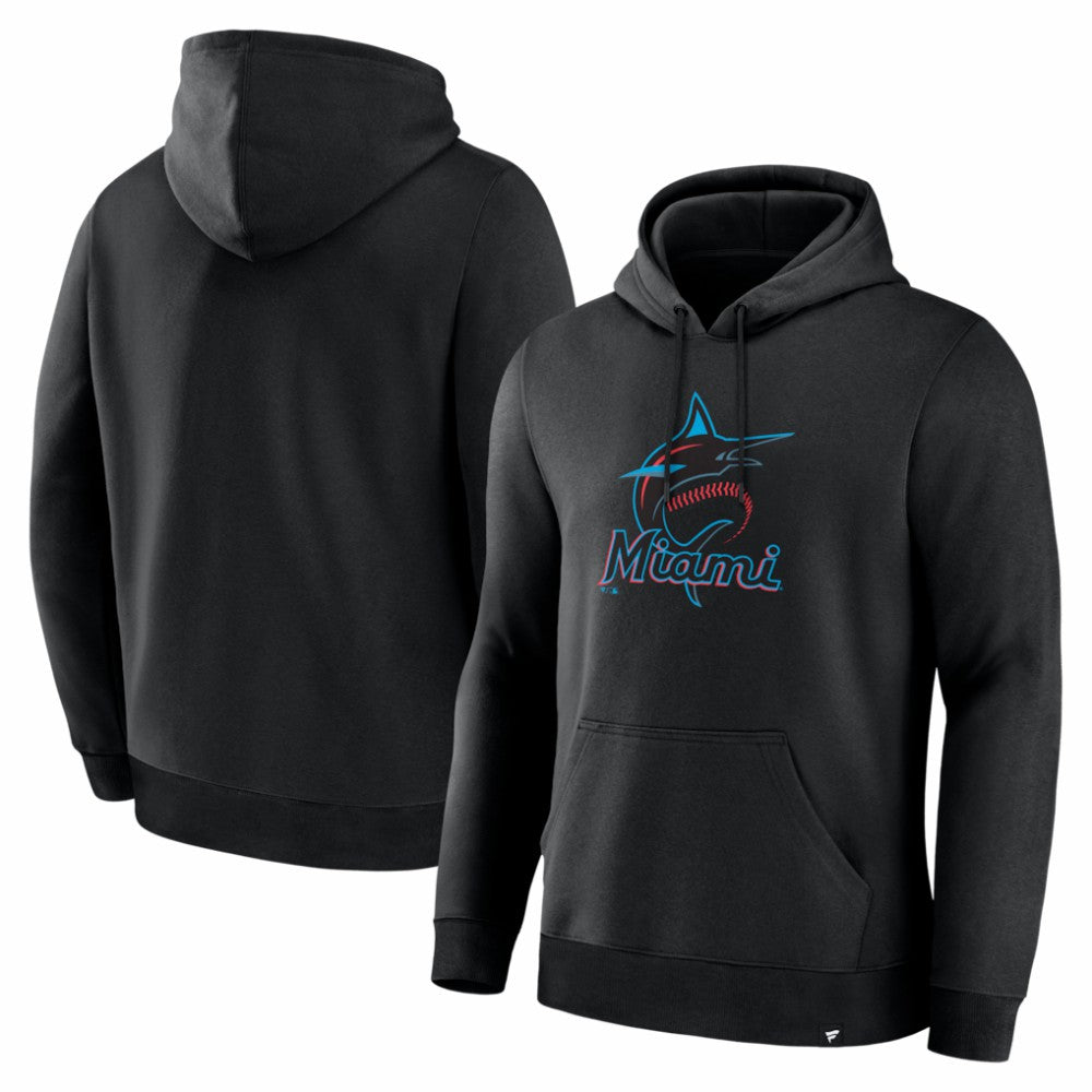 Miami Marlins Primary Logo Legacy Hoodie - Black