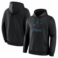 Miami Marlins Primary Logo Legacy Hoodie - Black