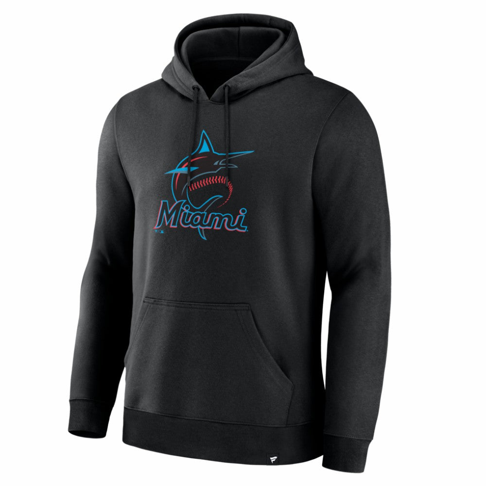 Miami Marlins Primary Logo Legacy Hoodie - Black