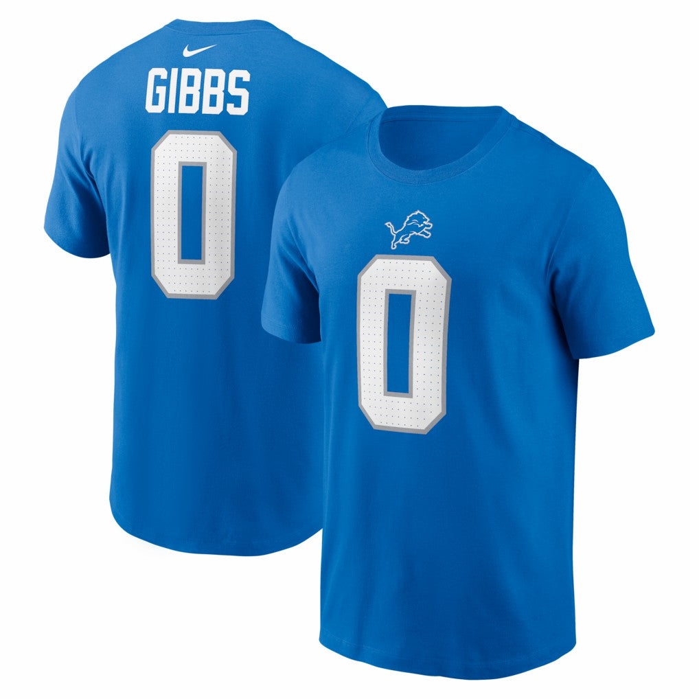 Jahmyr Gibbs Detroit Lions Name & Number T-Shirt - Blue | Nike cheap