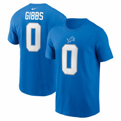 Jahmyr Gibbs Detroit Lions Name & Number T-Shirt - Blue | Nike cheap