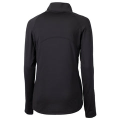 Washington Commanders Cutter & Buck Women's Helmet Logo Adapt Eco Knit Stretch Recycled Half-Zip Pullover Top - Black sale