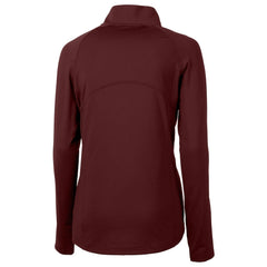 Washington Commanders Cutter & Buck Women's Helmet Logo Adapt Eco Knit Stretch Recycled Half-Zip Pullover Top - Burgundy discount