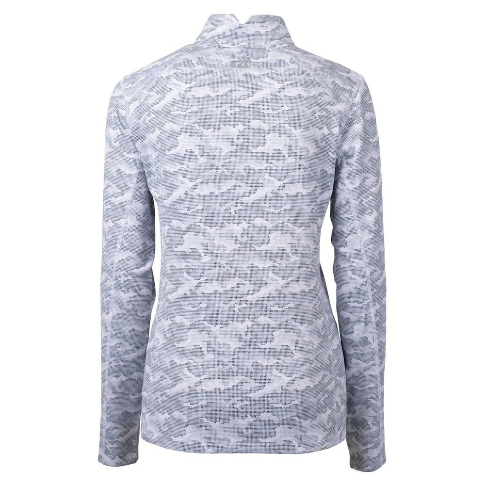 New Orleans Saints Cutter & Buck Women's Helmet Logo Traverse Camo Print Stretch Quarter-Zip Pullover Top - Charcoal cheap