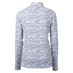 New Orleans Saints Cutter & Buck Women's Helmet Logo Traverse Camo Print Stretch Quarter-Zip Pullover Top - Charcoal cheap