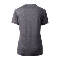 Jacksonville Jaguars Cutter & Buck Women's Helmet Logo DryTec Forge Stretch V-Neck Blade Top - Heather Charcoal outlet